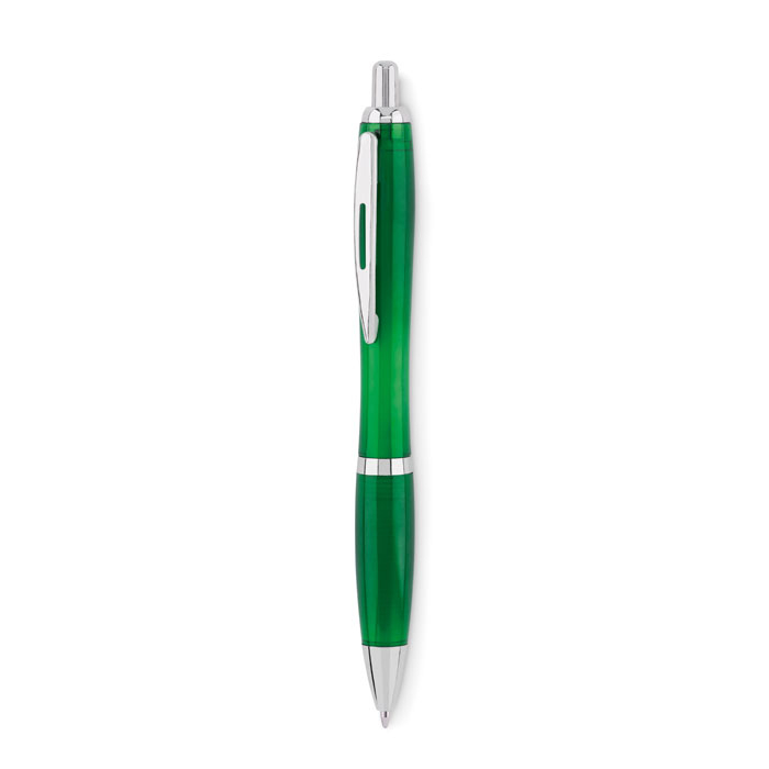 Stylo à bille rPET personnalisable RIO RPET Vert transparent